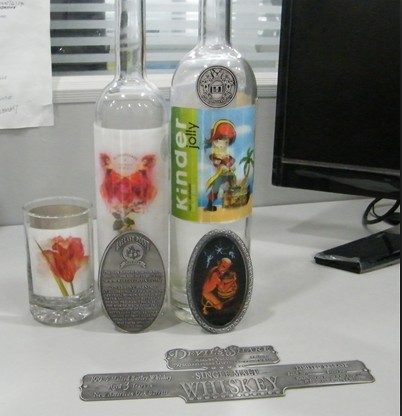 PVC adhesive labels，3D wine labels