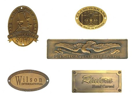 furniture badge ,copper badge