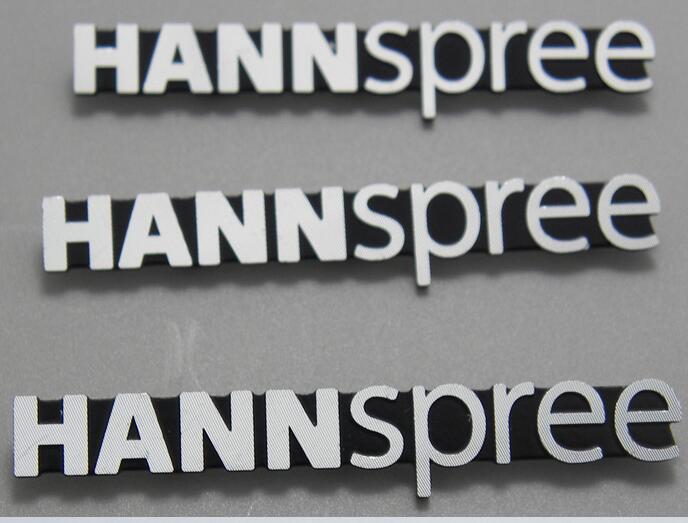 metal nameplates with highlight embossed logo/metal labels with self adhesive