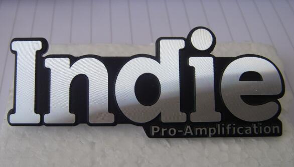 metal nameplates with highlight embossed logo/metal labels with self adhesive