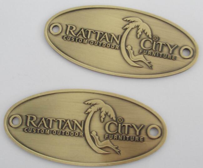 oval brass badge,metal furniture label,metal brand tag,brand logo,bag tag,bag logo