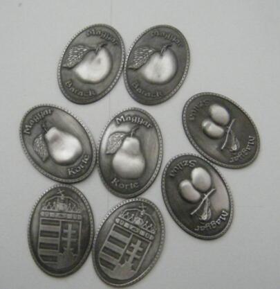 Metal bottle label with 3M-tape for wine bottle custom metal car badge/emblem with 3M sticker