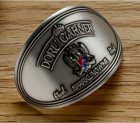 Hot Stamping Metal Color Printing Wine Label Gold Foil Embossed Wine Labe