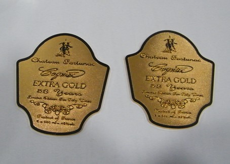 stannum wine labels,metal wine labels